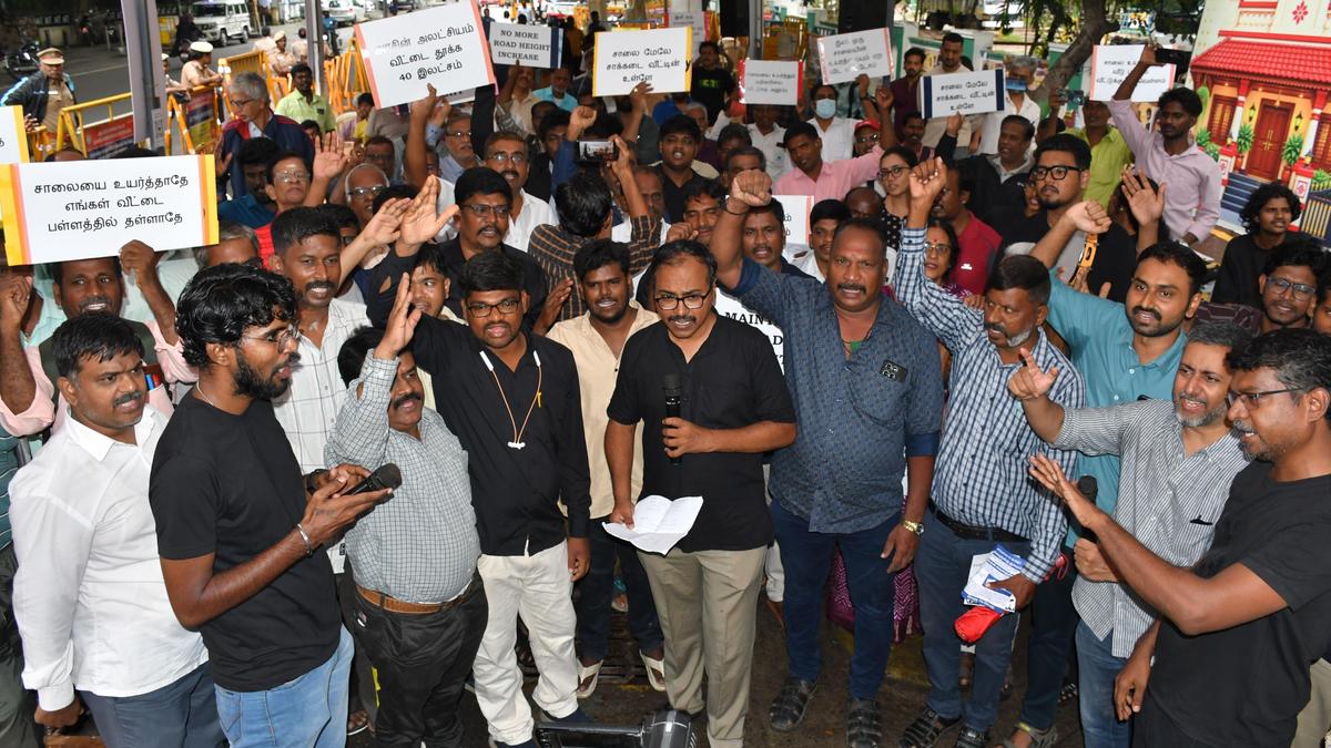Residents affected by rising road levels demand action