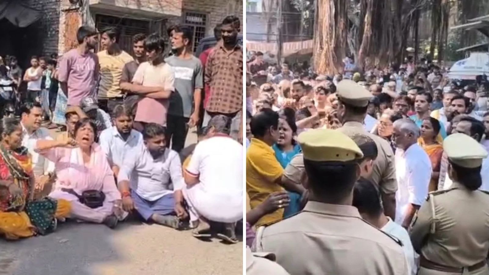 3 of a family killed in Lucknow parking feud: 2 cops suspended after protest