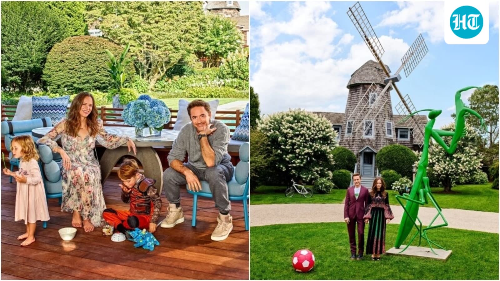 Step inside Robert Downey Jr and Susan Downey's charming 19th-century windmill home in the Hamptons