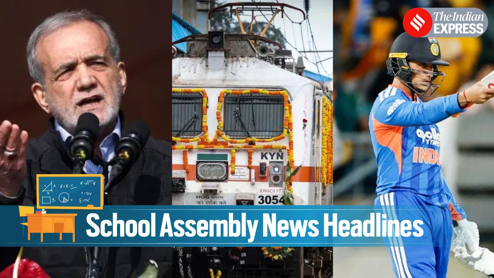 Today News Headlines for School Assembly, October 28, 2026: Abhishek and Sooryavanshi power India to T20I series win in New Zealand