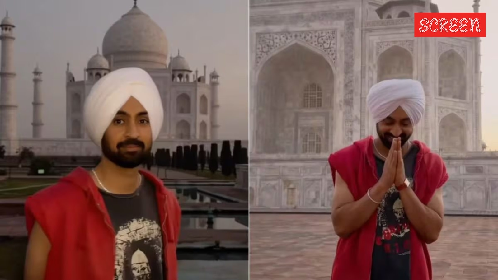 Diljit Dosanjh visits Taj Mahal amid tight security ahead of Delhi concert: ‘All about love’