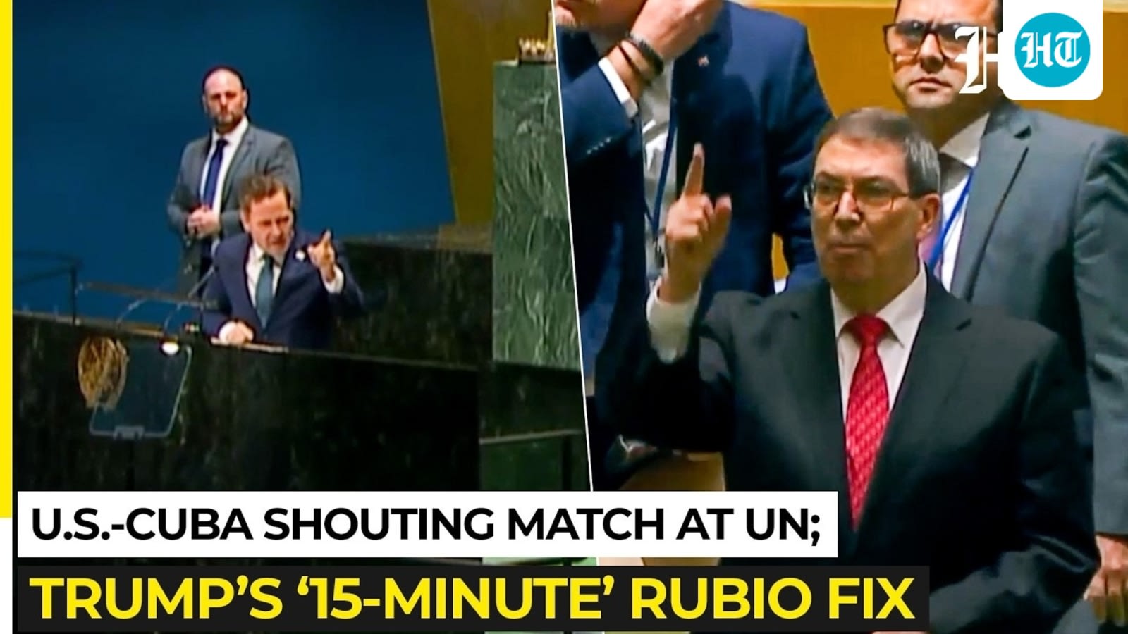 On cam: US-Cuba clash at UN as Trump jokes about parachuting Rubio into Cuba for a ‘15-minute’ fix
