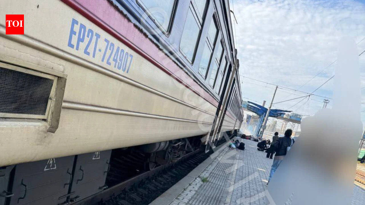 Russia drone hits 2 trains at busy Ukraine station, 13 killed