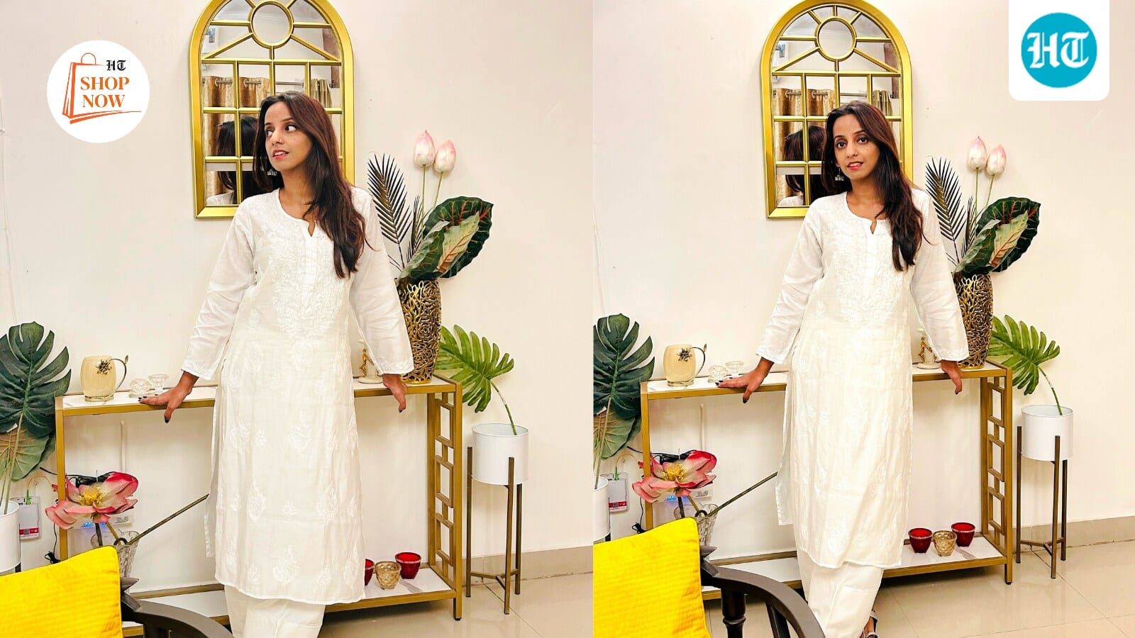 Tried and tested: I wore an all-white farshi salwar suit inspired by Sridevi's Chandni look
