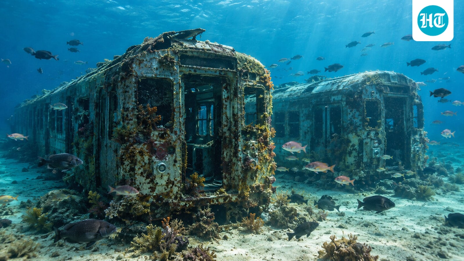 In 2023, Georgia sank two retired 72-foot MARTA subway cars off Ossabaw Island; seven months later, divers found soft coral and nine game-fish species