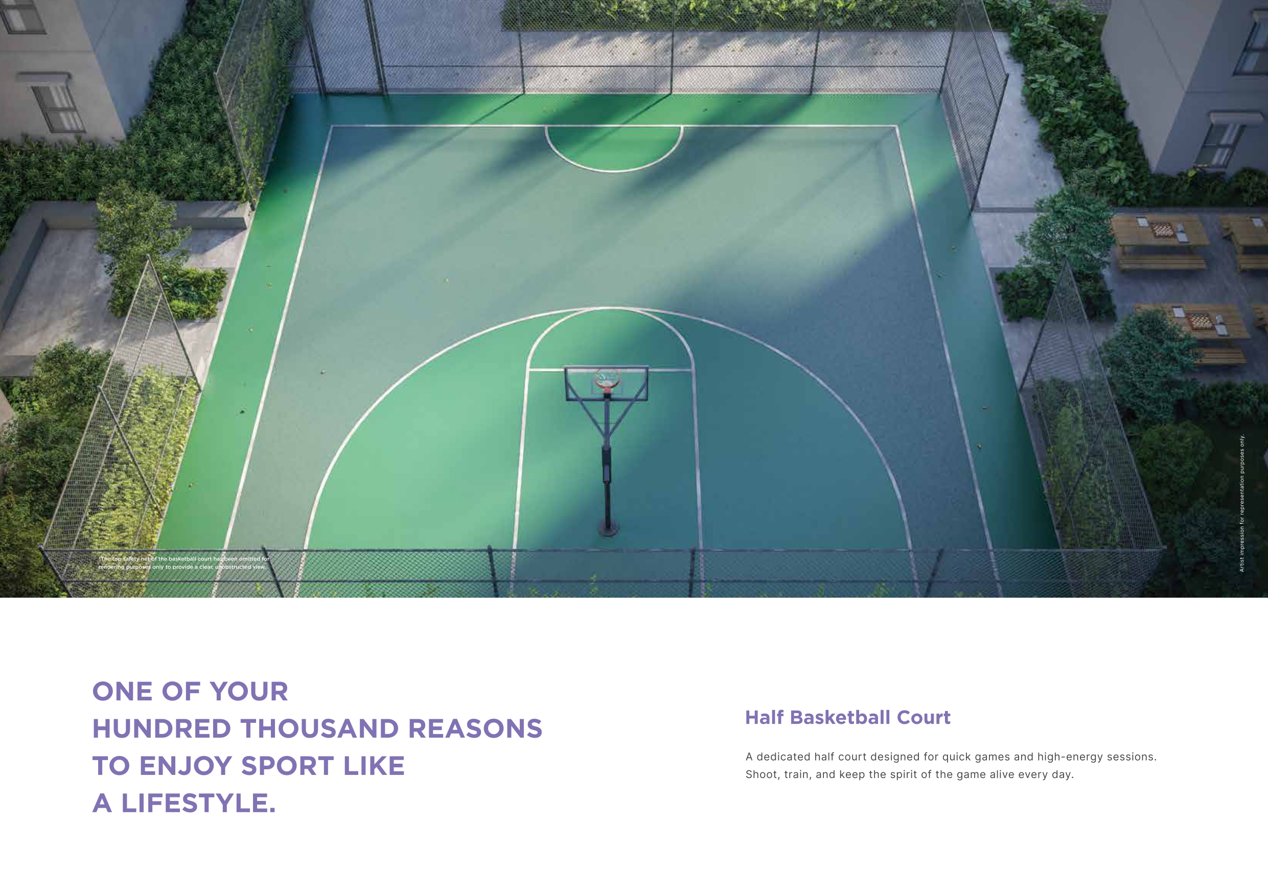 Half Basketball Court