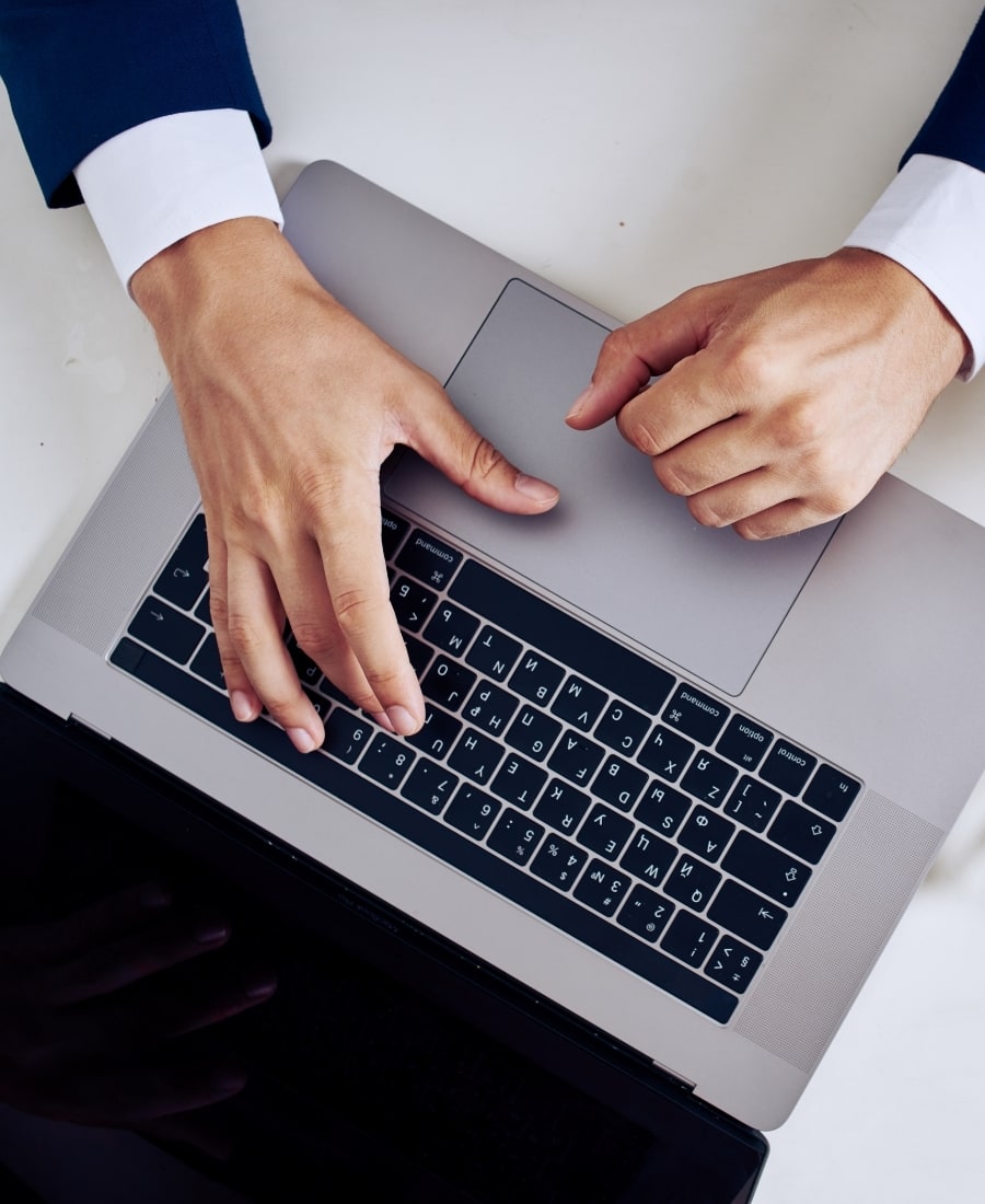 man at the computer