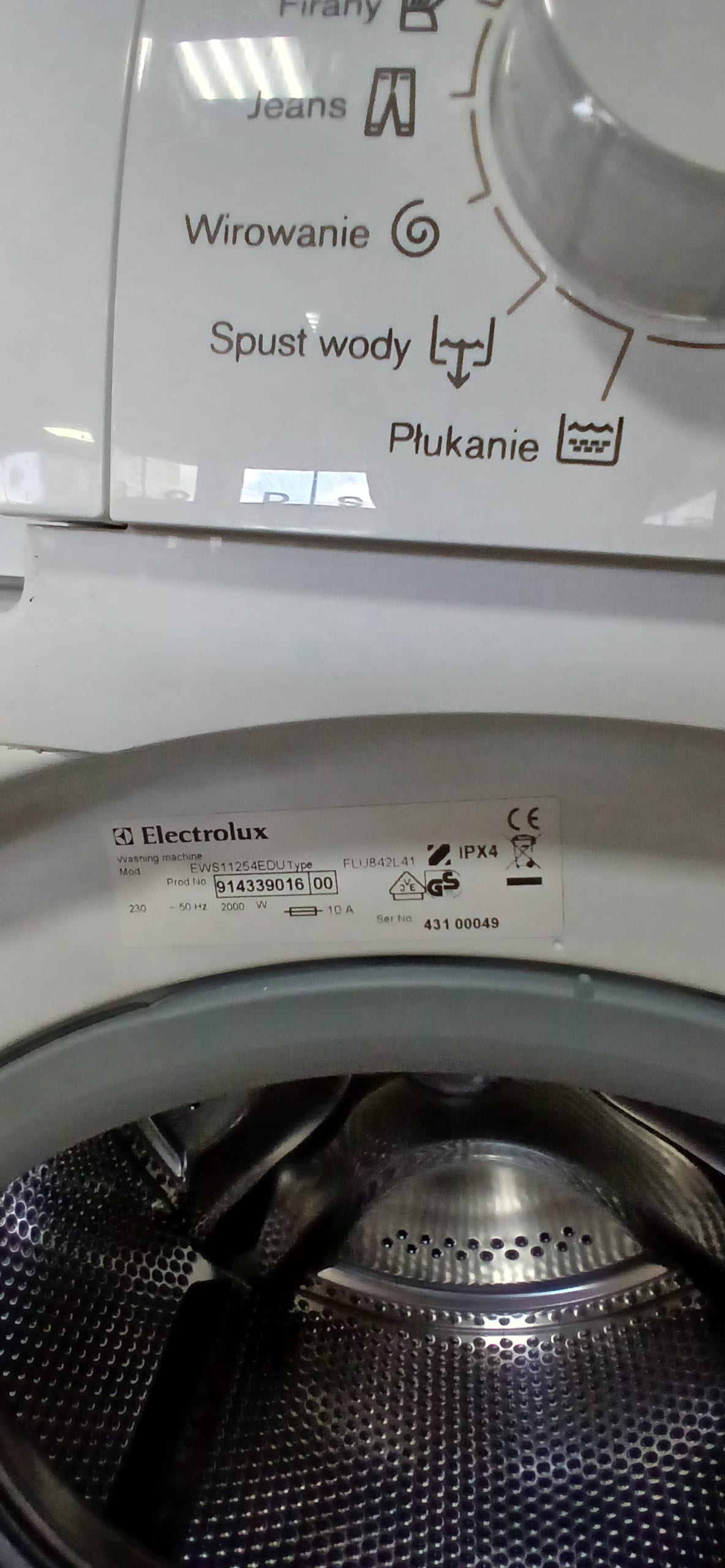 Пральна машина Electrolux EWS11254EDU
