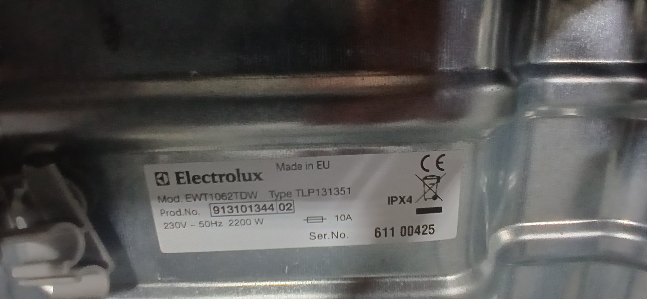 Пральна машина Electrolux TLP131351