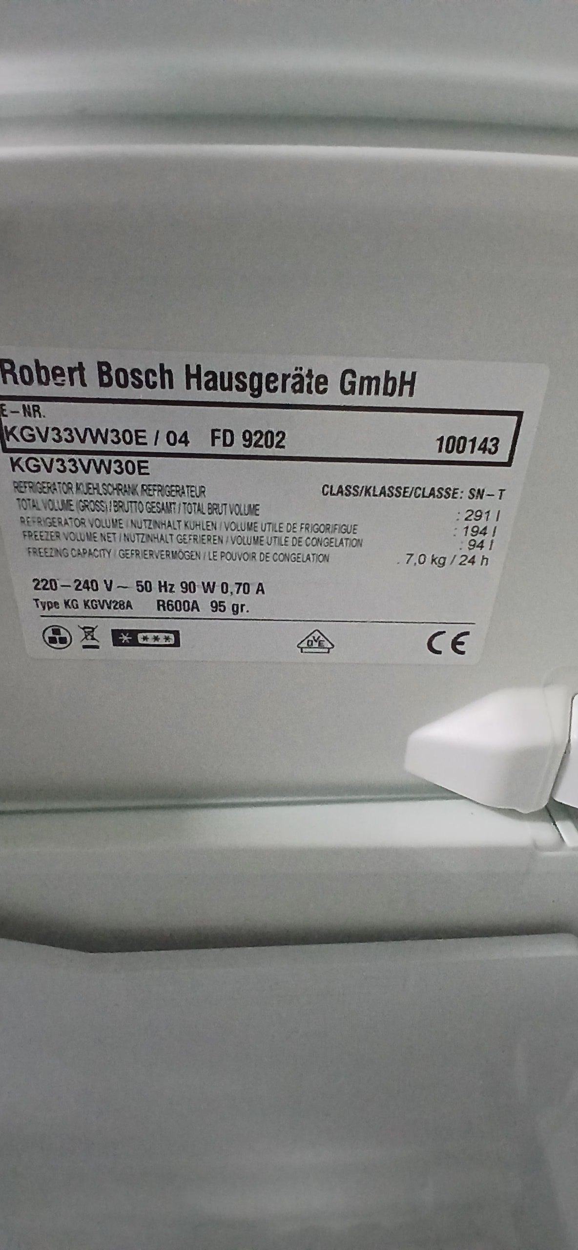 Холодильник Bosch KS KSVV28A