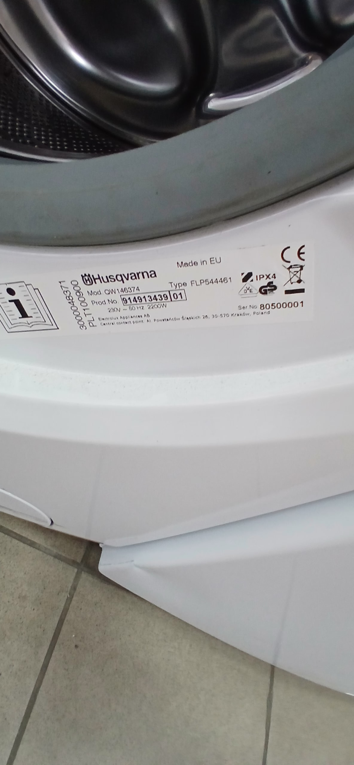 Пральна машина husqvarna QW146374