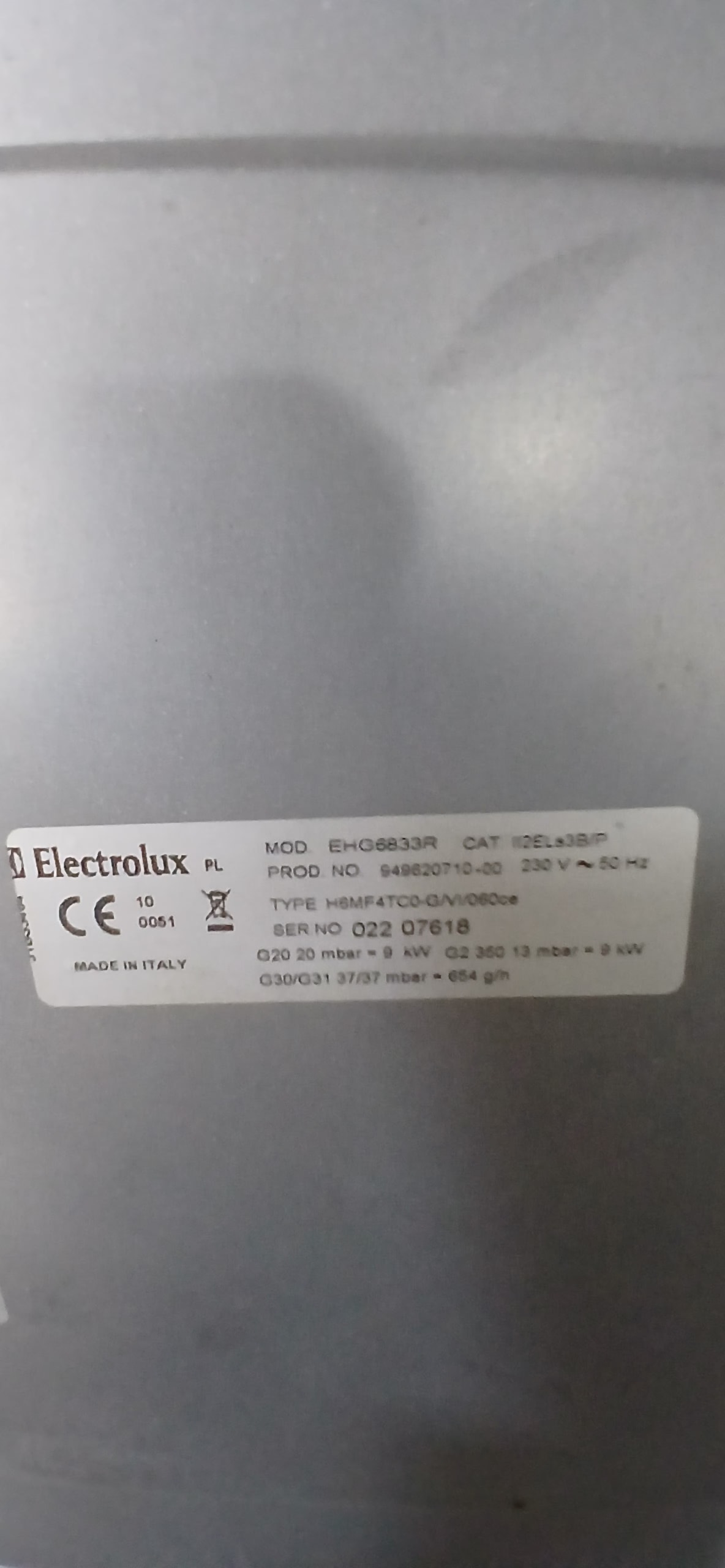 Варильна поверхня Electrolux EHG5833R