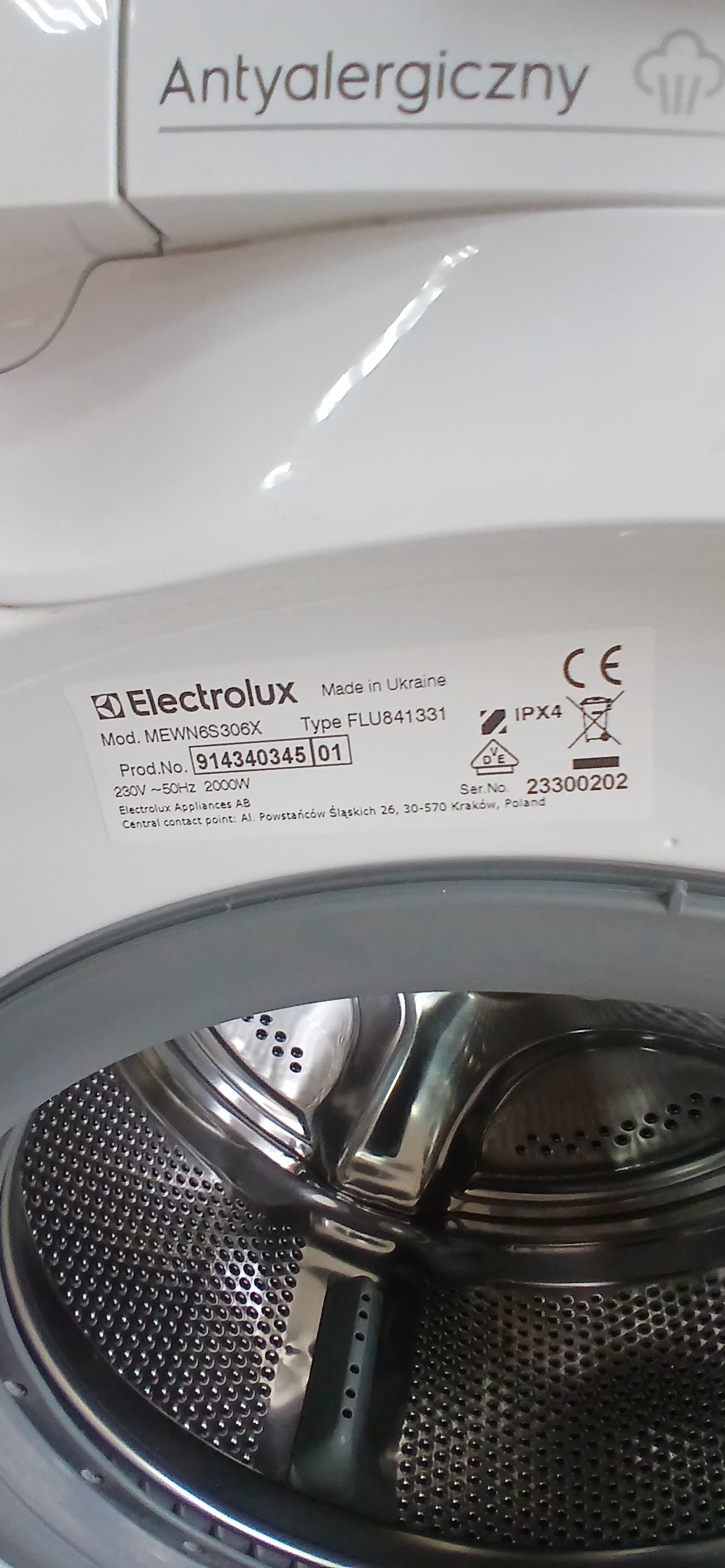 Пральна машина Electrolux NEWN6S306X