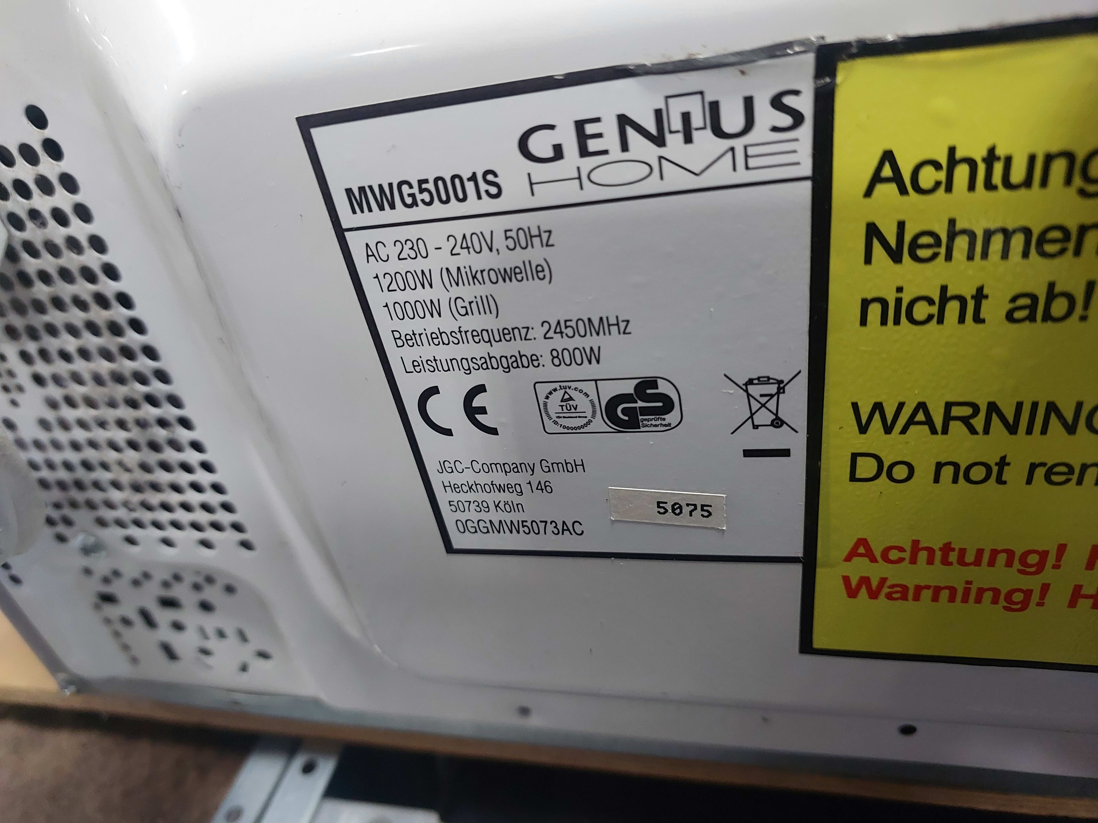 Мікрохвильова піч Genius MWG5001S — Genius, б/у, Львів