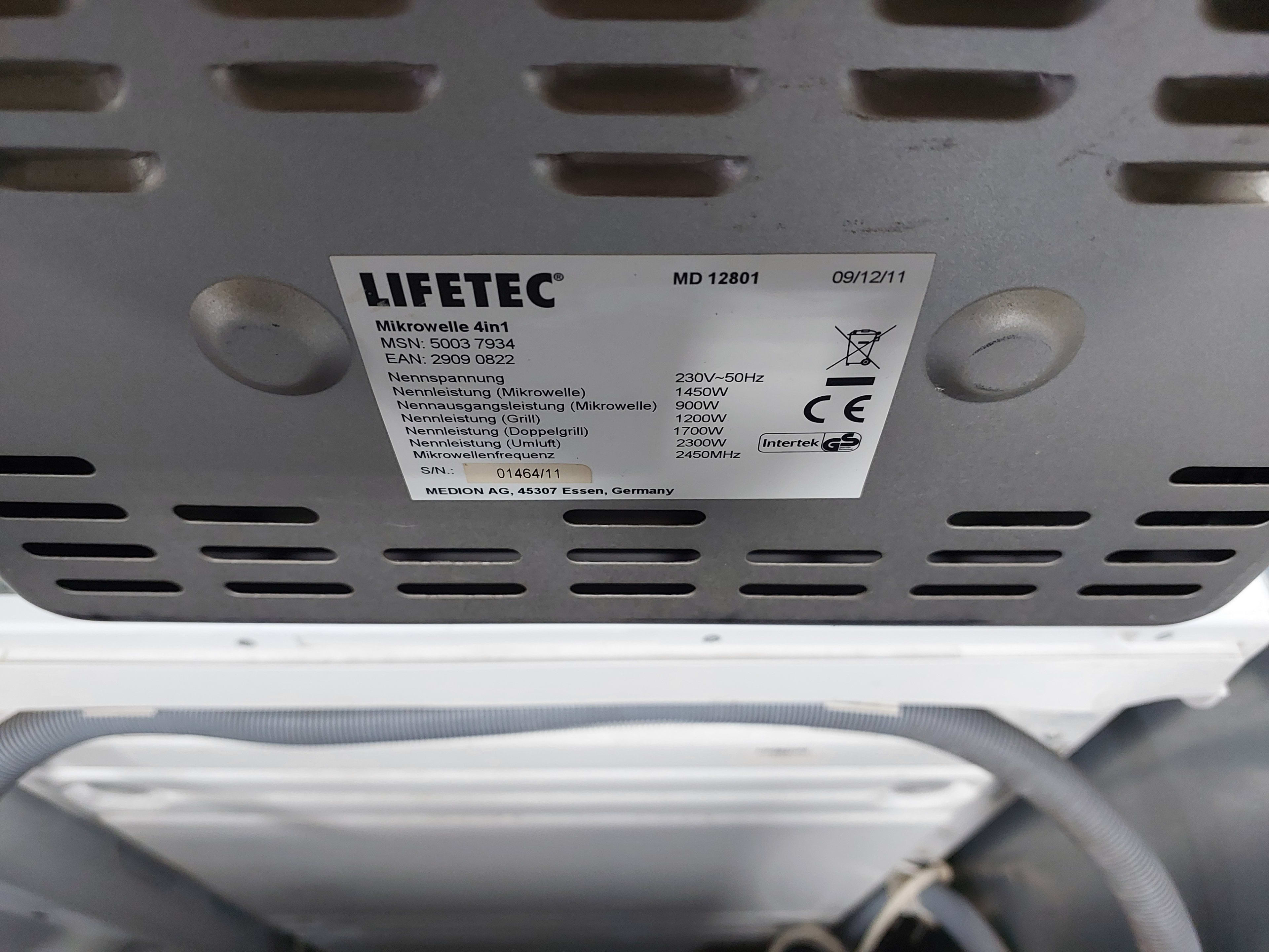 Мікрохвильова піч Lifetec MD 12801 — Lifetec, б/у, Львів