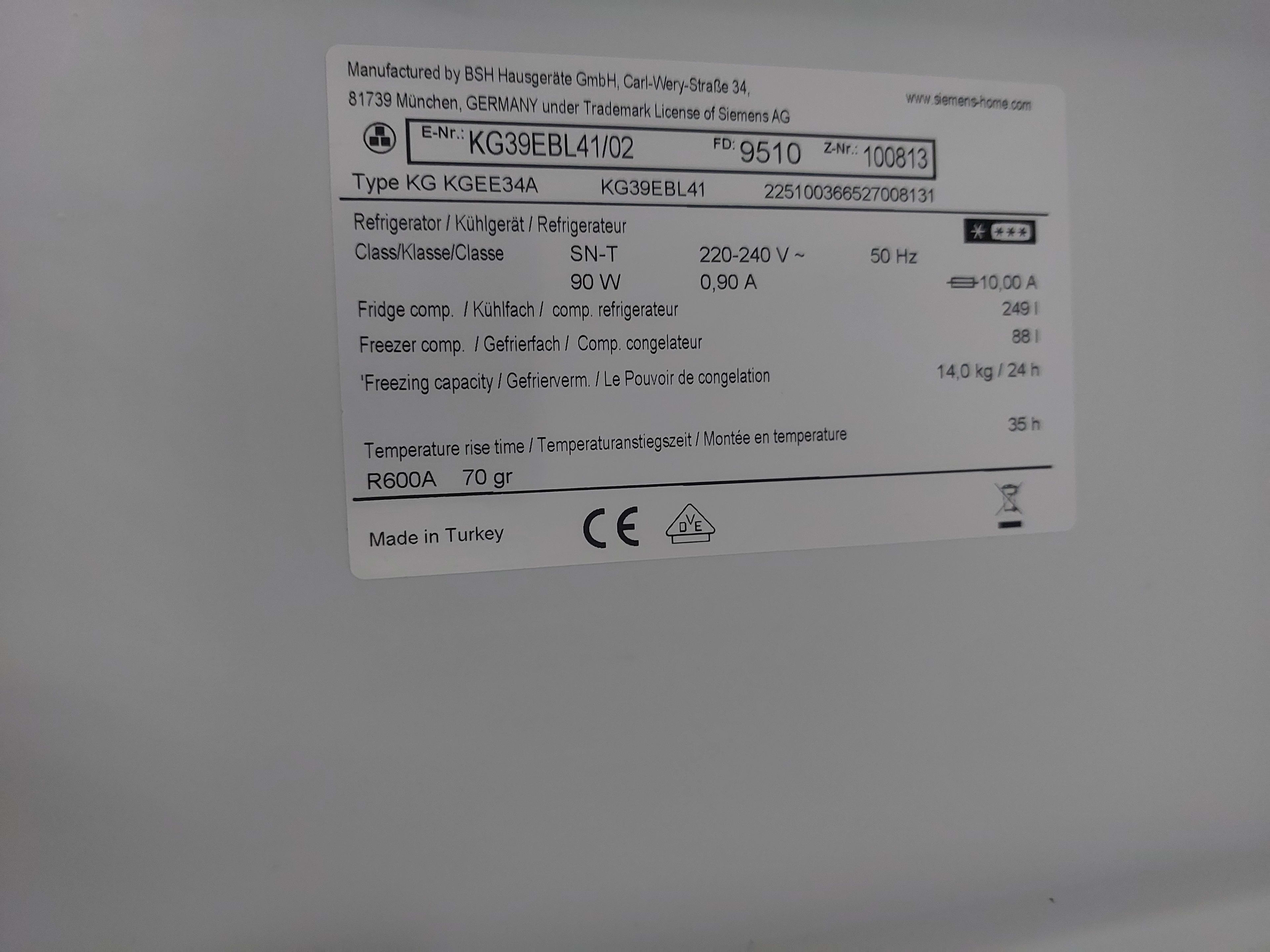 Холодильник Siemens FD 9510 — Siemens, б/у, Львів