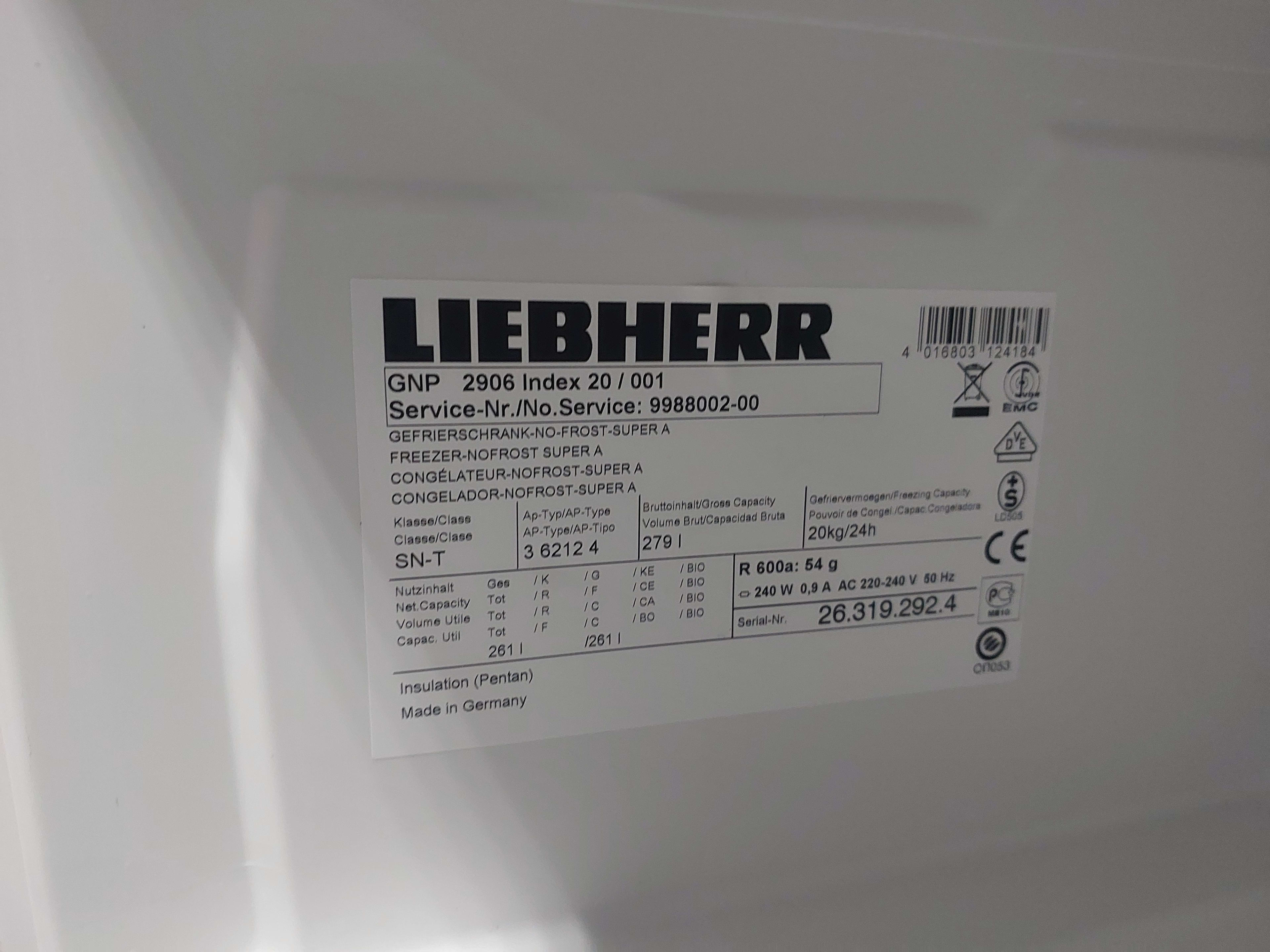 Морозильна камера Liebherr GNP 2906 — Liebherr, б/у, Львів