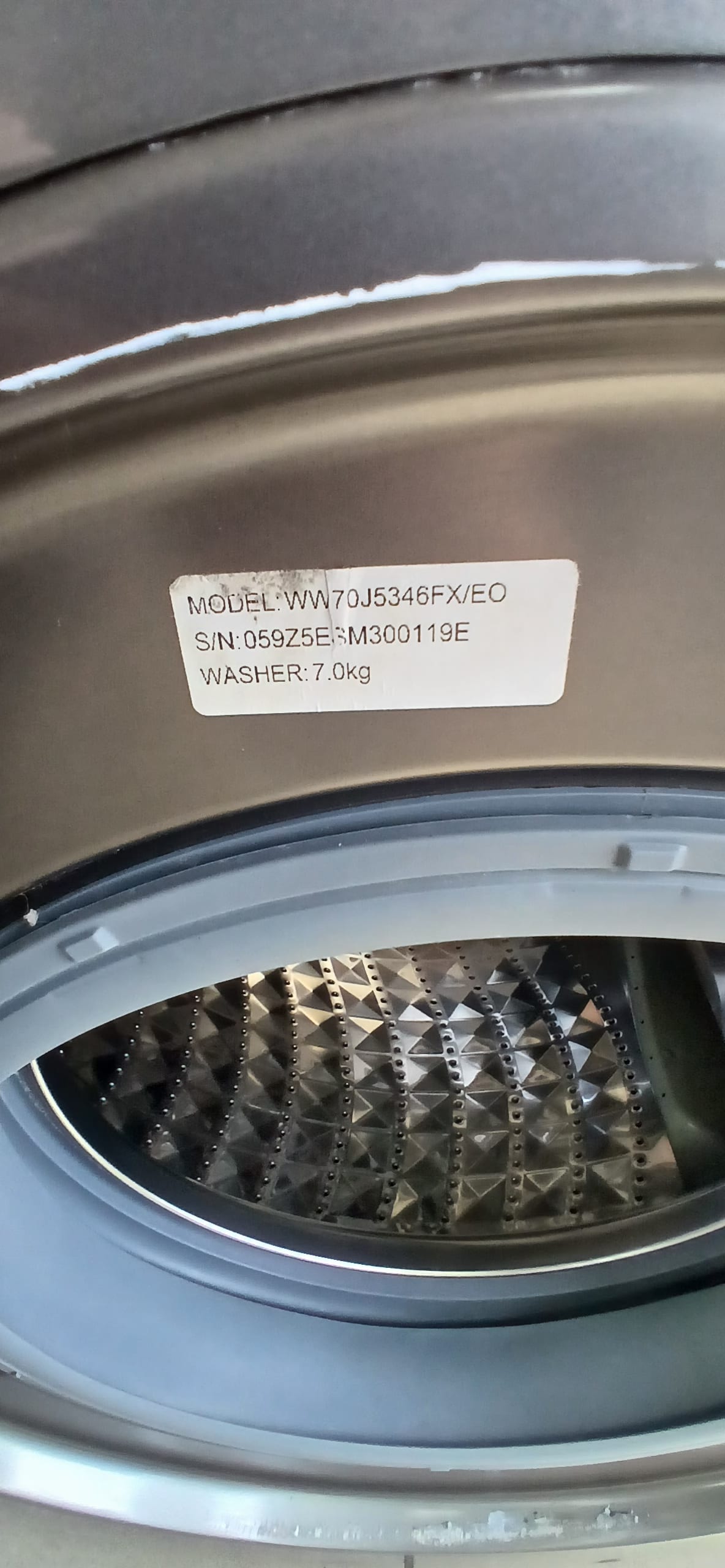 Пральна машина Samsung WW70J5346FX