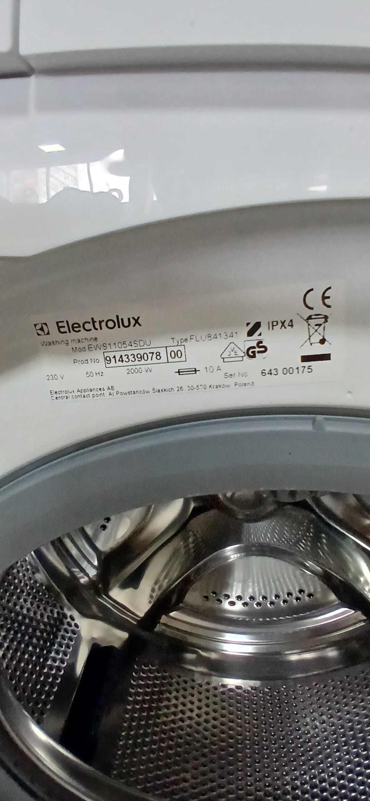 Пральна машина Electrolux EWS11054SDU