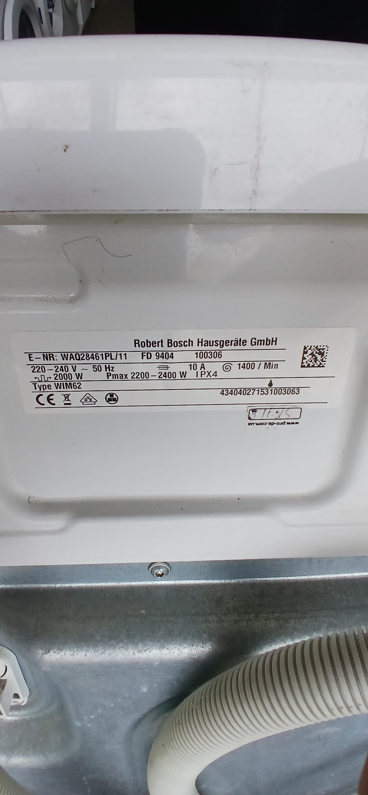 Пральна машина Bosch WAQ28461PL