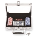 PK-050 Poker Set with 50 Chips BLANK OPEN