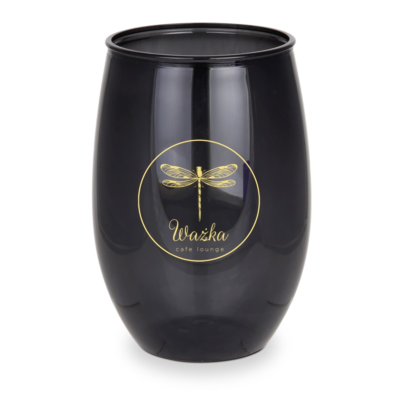 PT-29 Chalice -16oz Stemless Wine Cup BLACK