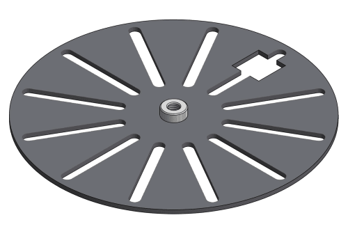 HT Round Plate. adapter plate 130mm