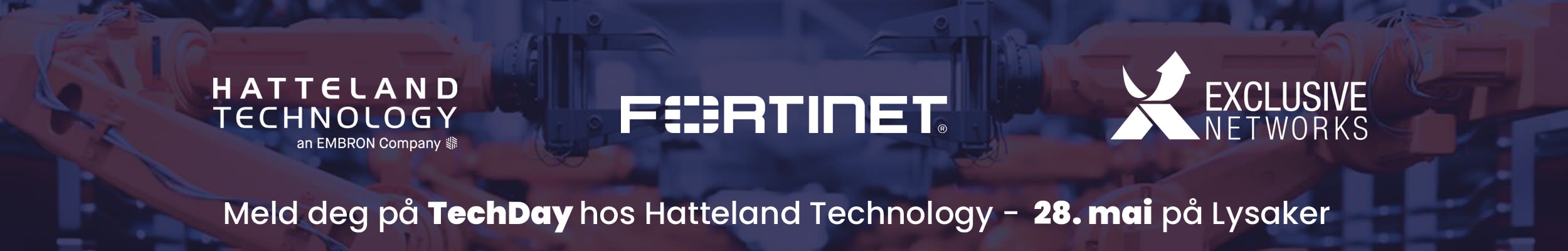 Meld deg på Tech frokost med Hatteland Technology og Fortinet 28 mai!