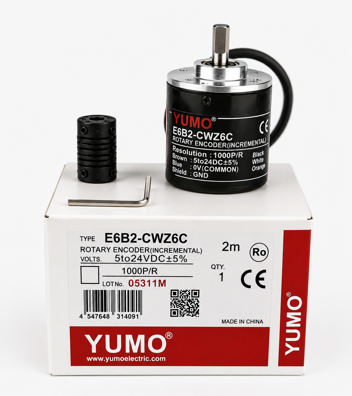 YUMO Pulse Encoder / Rotary Encoder 1000 p/r
