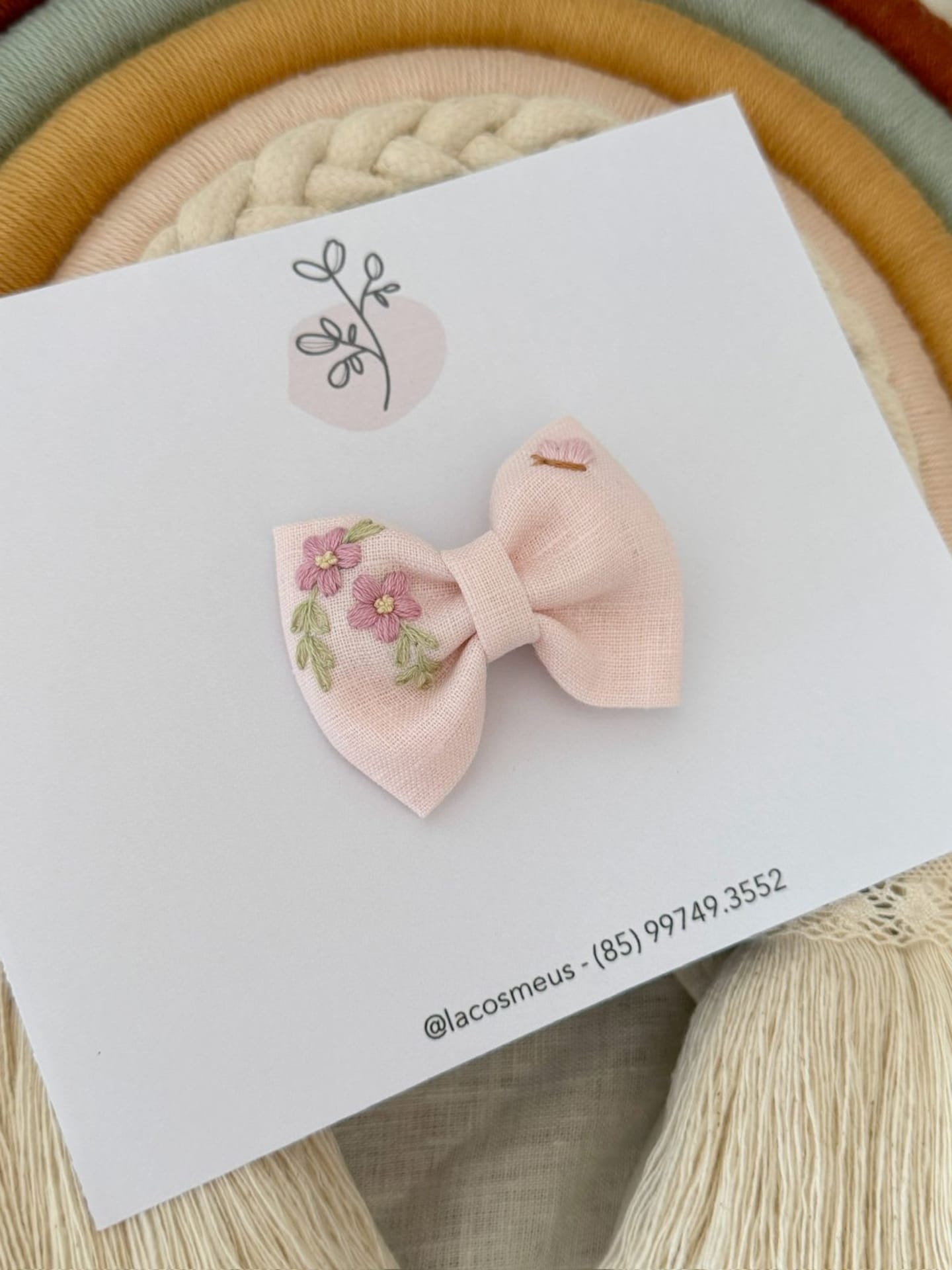 Laço Marina bordado - Imagem 1