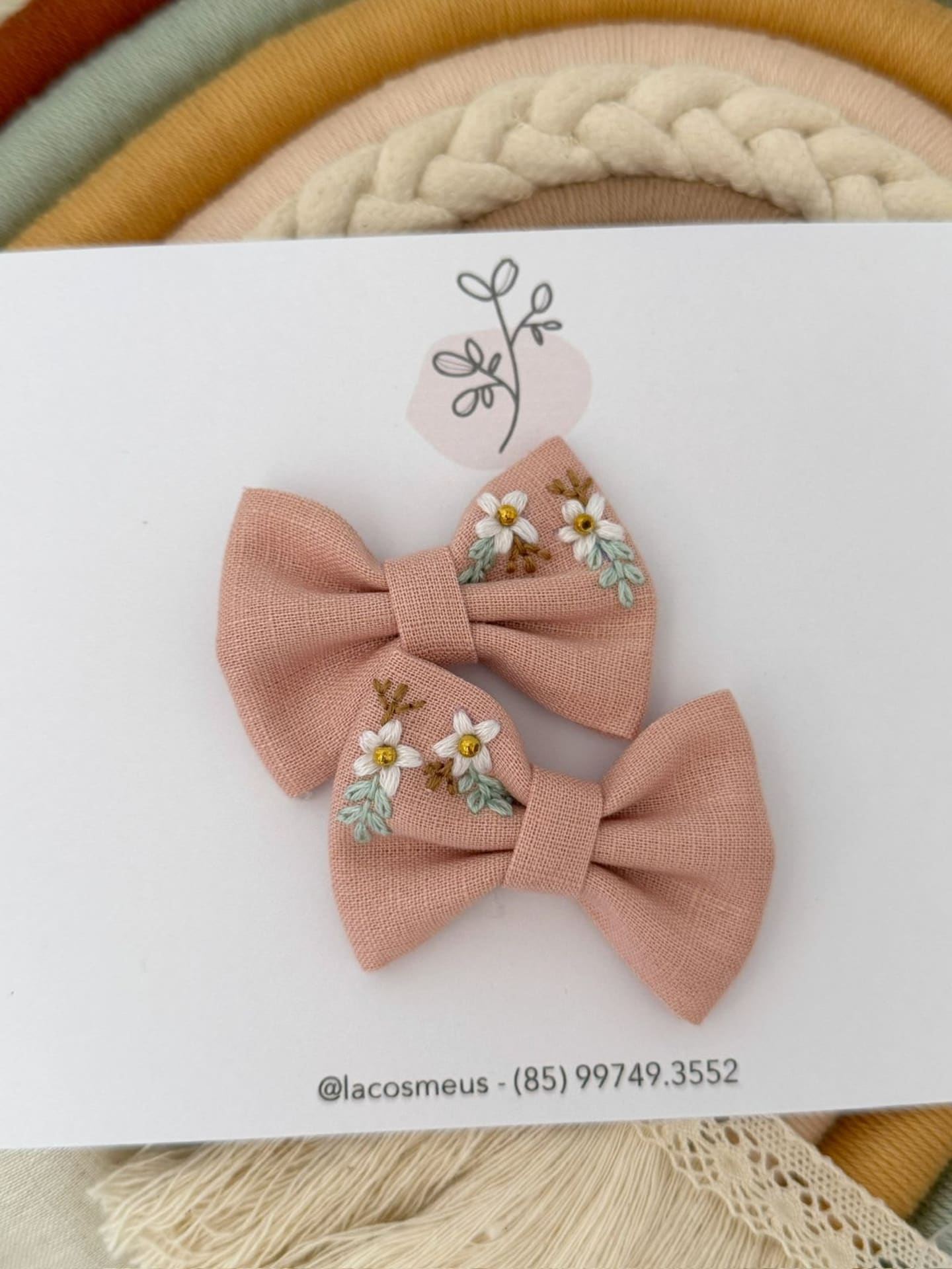 Laço Marina bordado - Imagem 1