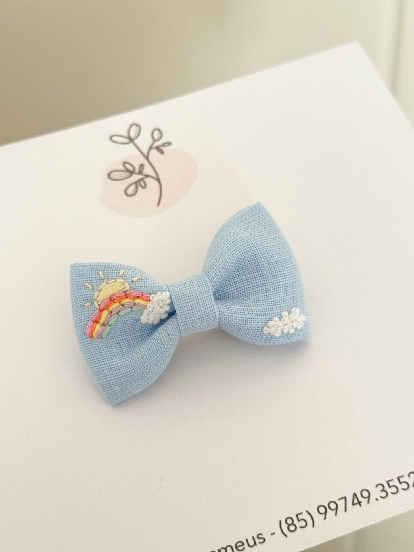 Laço Gabi bordado - Imagem 1