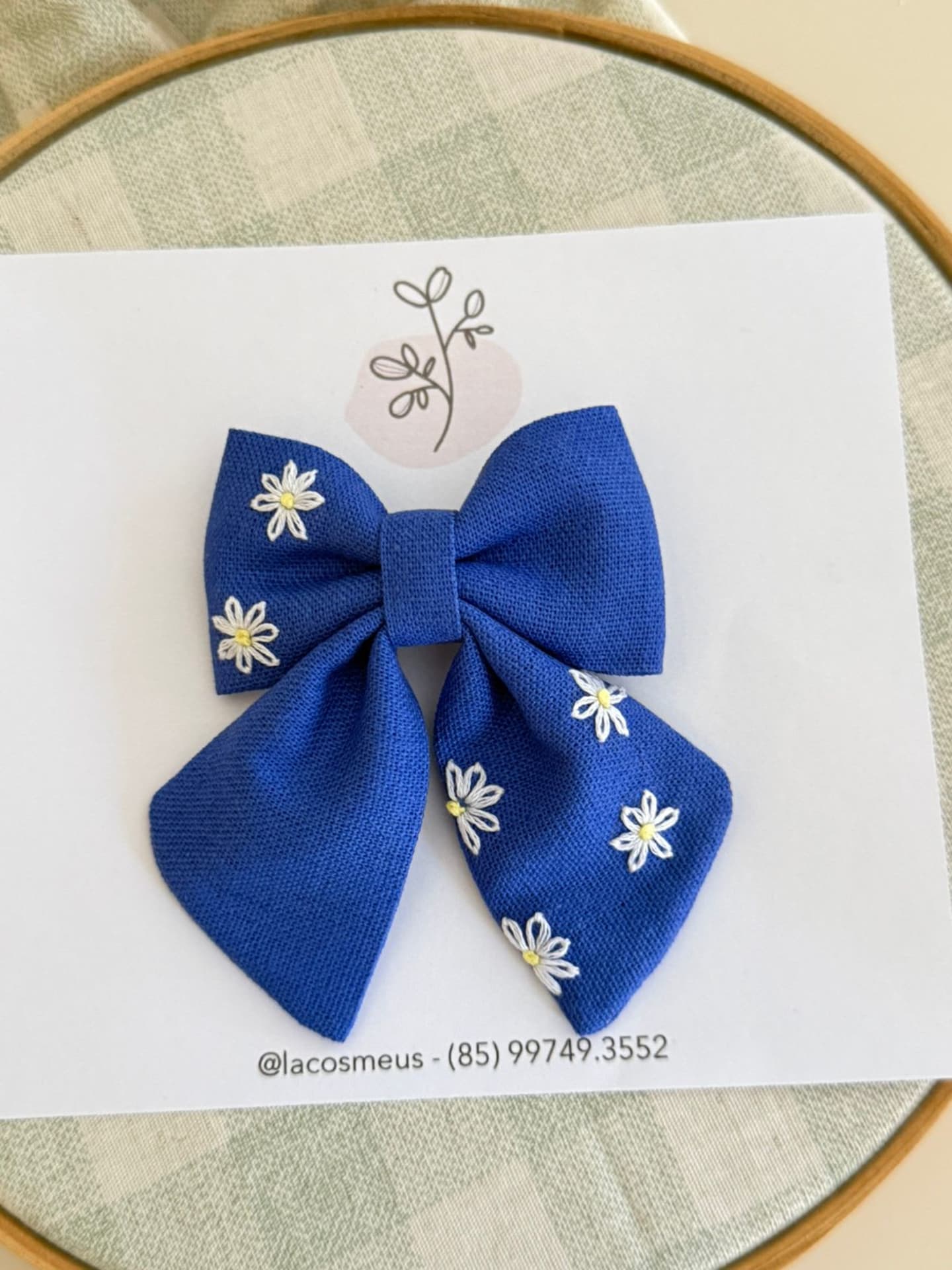 Laço Charlote Margaridas - Miniatura 1