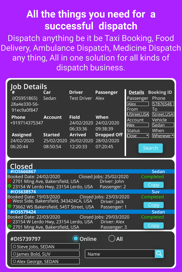 Voila Dispatch Engine - An Enterprise Dispatcher Solution