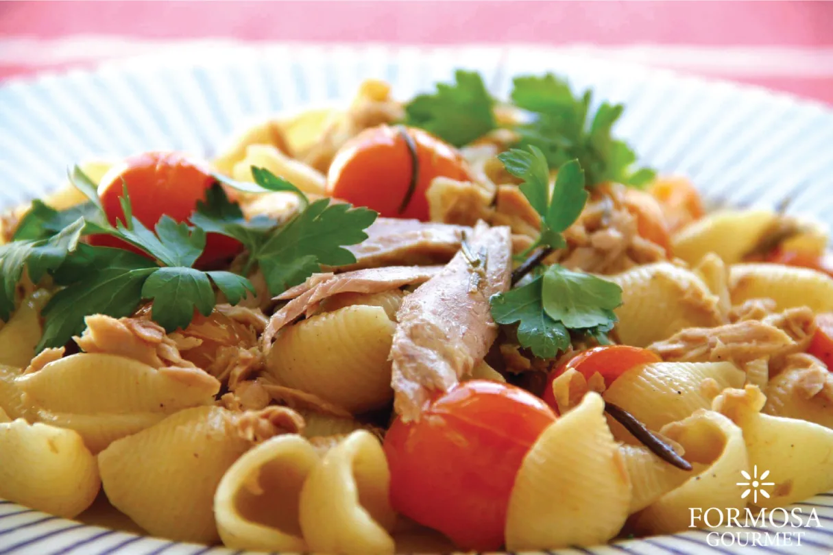 Pasta med tonfisk och rosmarin 