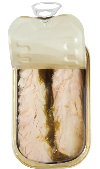 tuna fillets with algae open