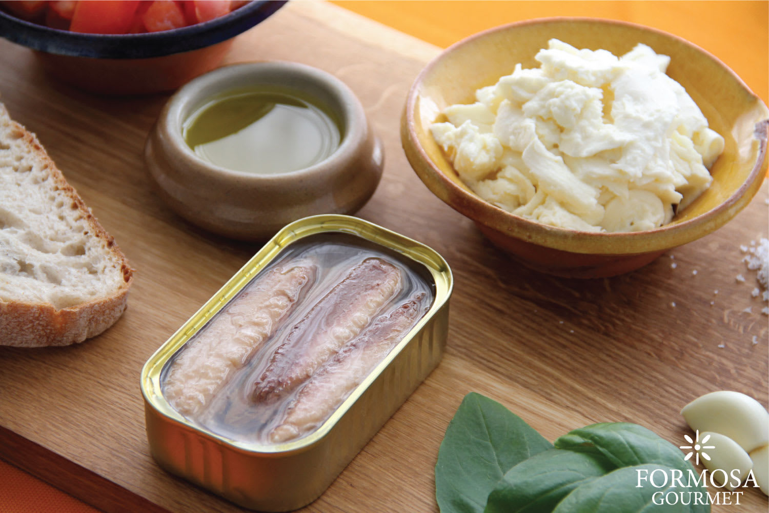 Formosa Gourmet Canned Fish Sardine Bruschetta Recipe