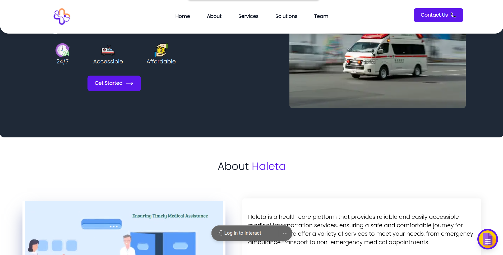 Delta Landing Page