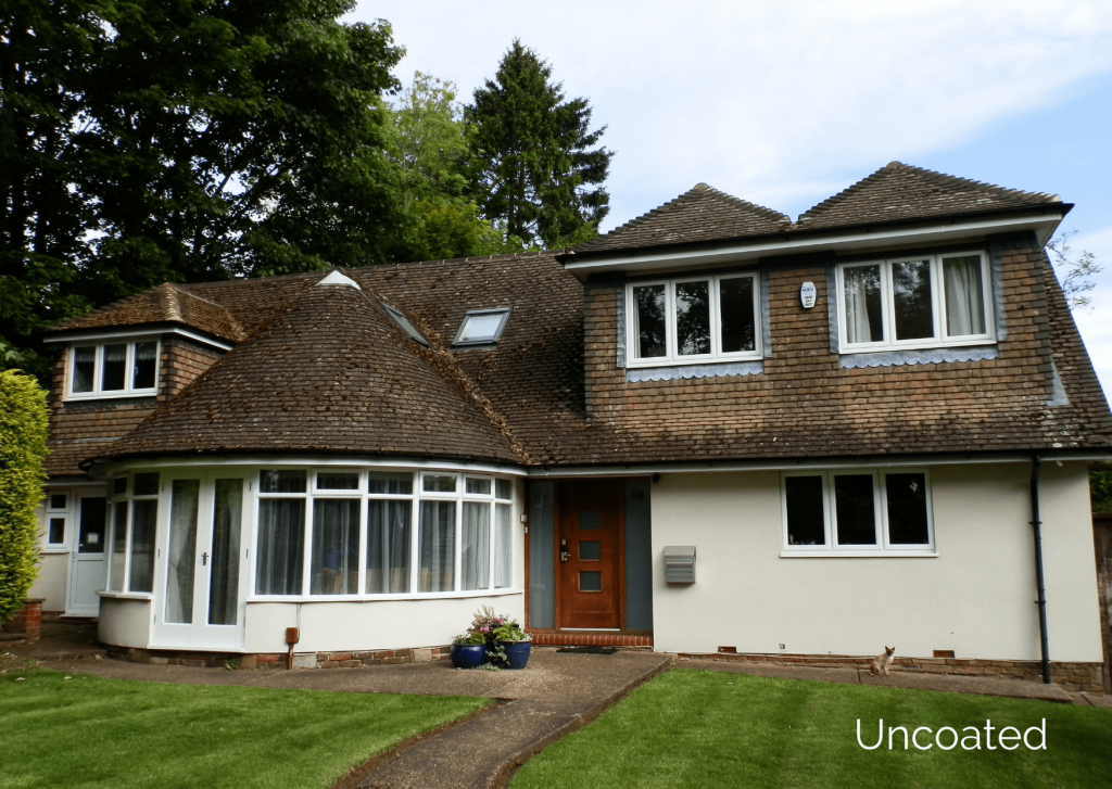 Example of a roof before RENOTEC roof coating