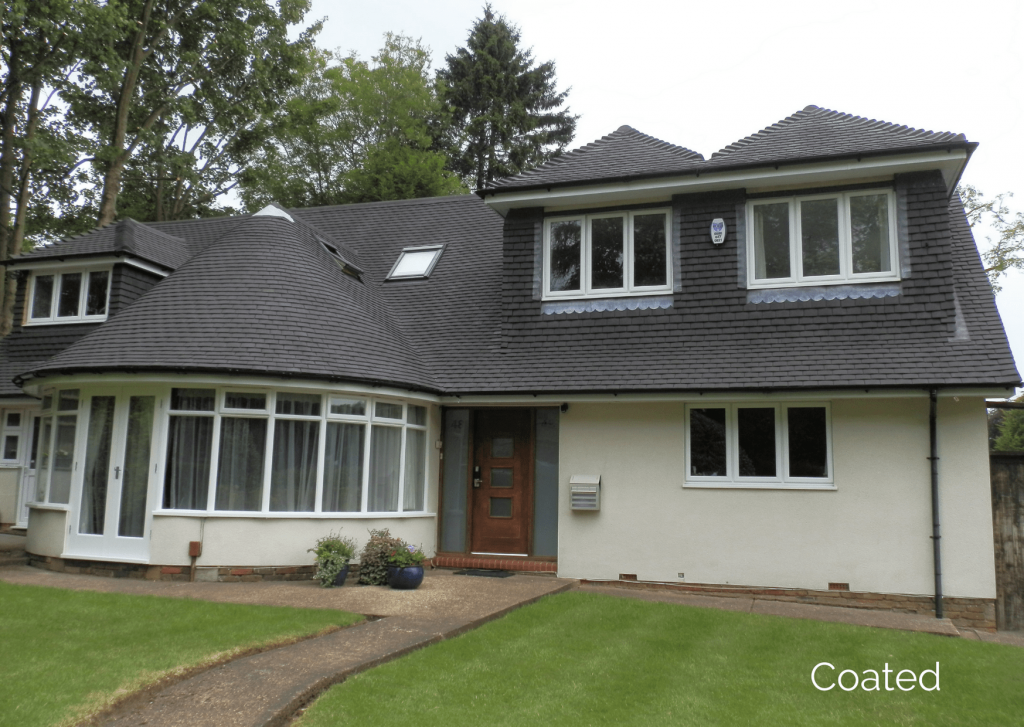 Example of a roof after RENOTEC roof coating