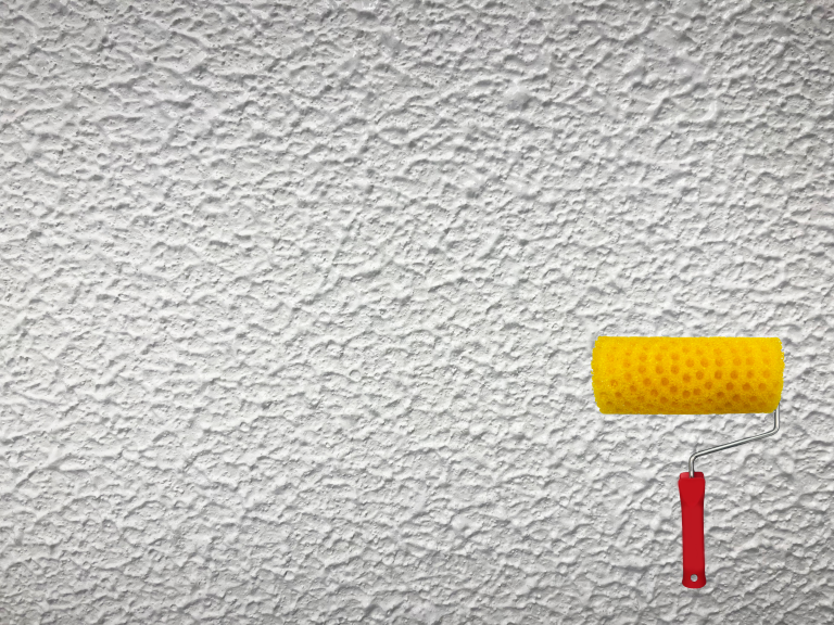 Example of heavy texture basecoat application