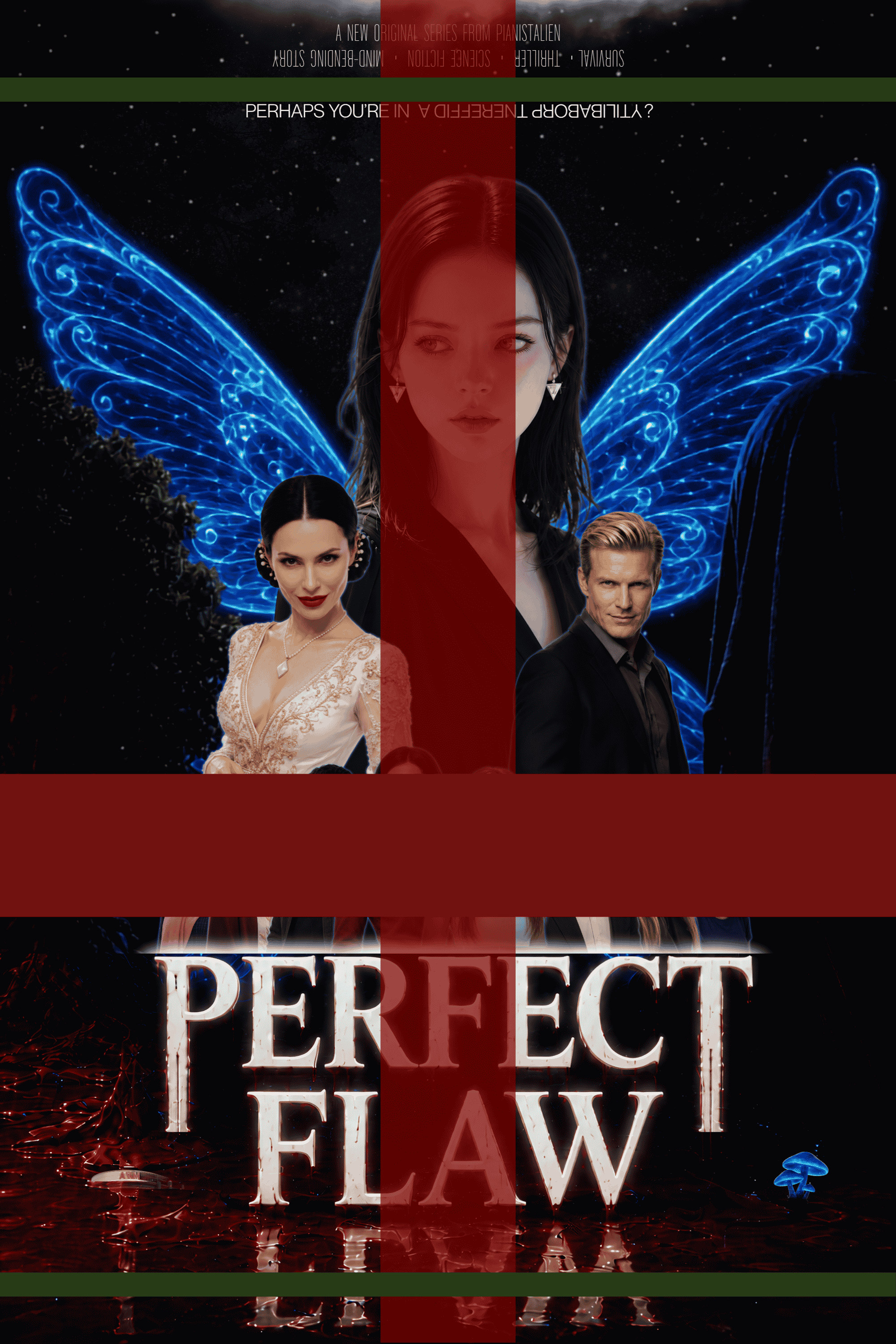 Perfect Flaw dizisi zaman kırılması konsept posteri