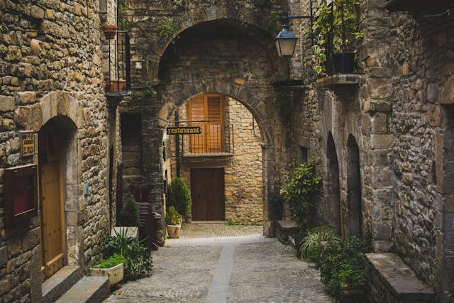 Strada tranquilla in centro storico