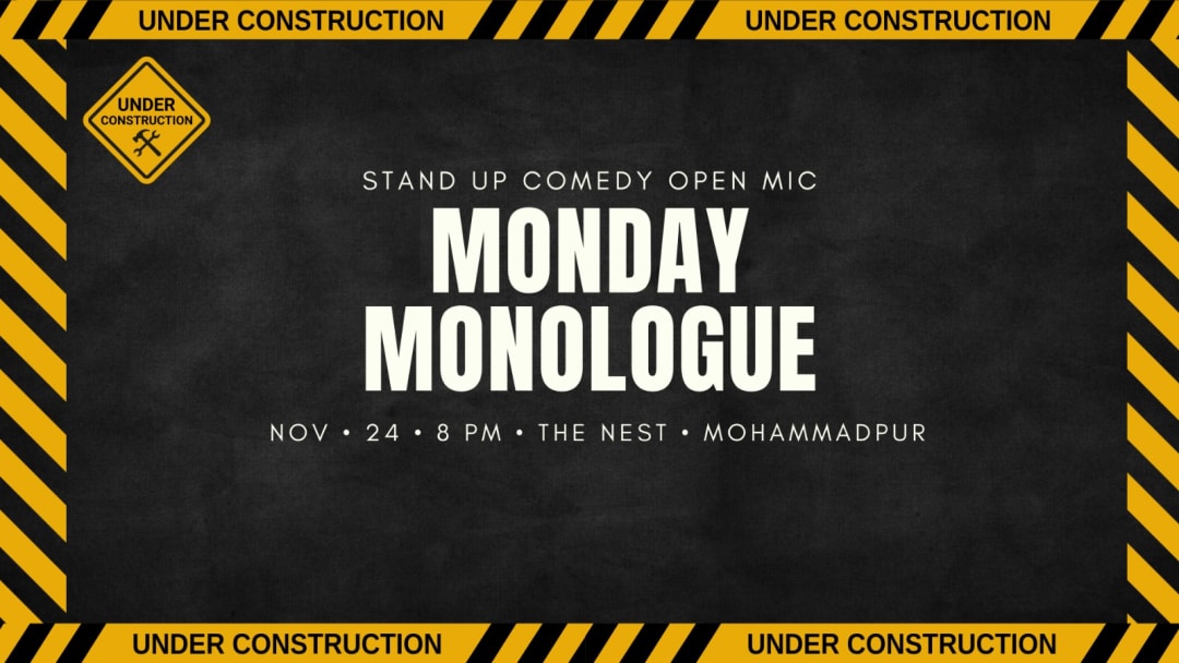 Cover photo for Monday Monologue - Comedy Open Mic