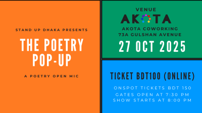 Cover photo for Poetry Pop-Up - Poetry Open Mic