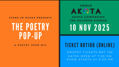 Cover photo for Poetry Pop-Up - Poetry Open Mic