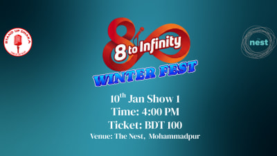 Cover photo for 8 to Infinity 10th Jan Show 1 Time: 4:00 PM