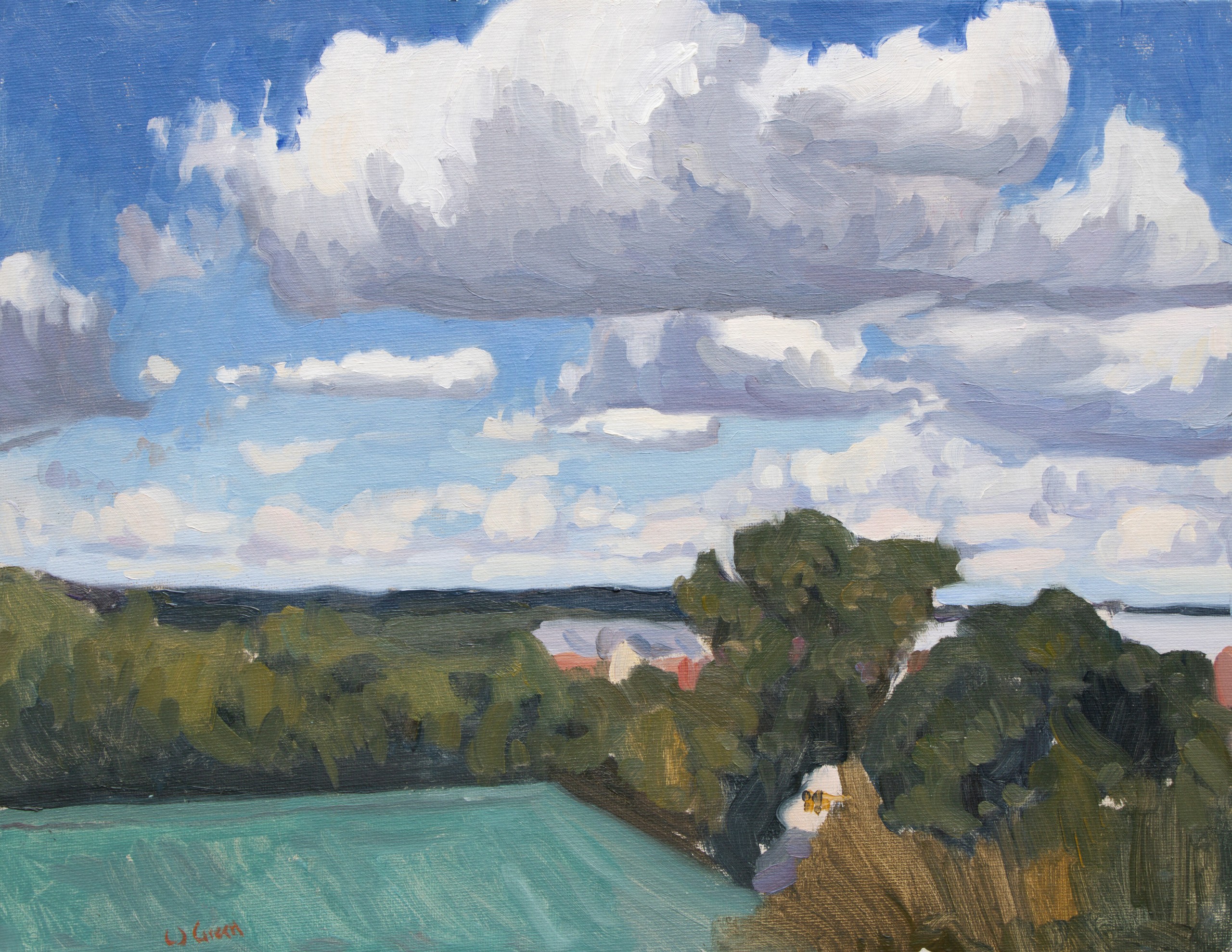 An Auburn Sky, 2022, Oil