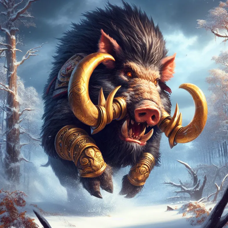 The Erymanthian Boar attacks