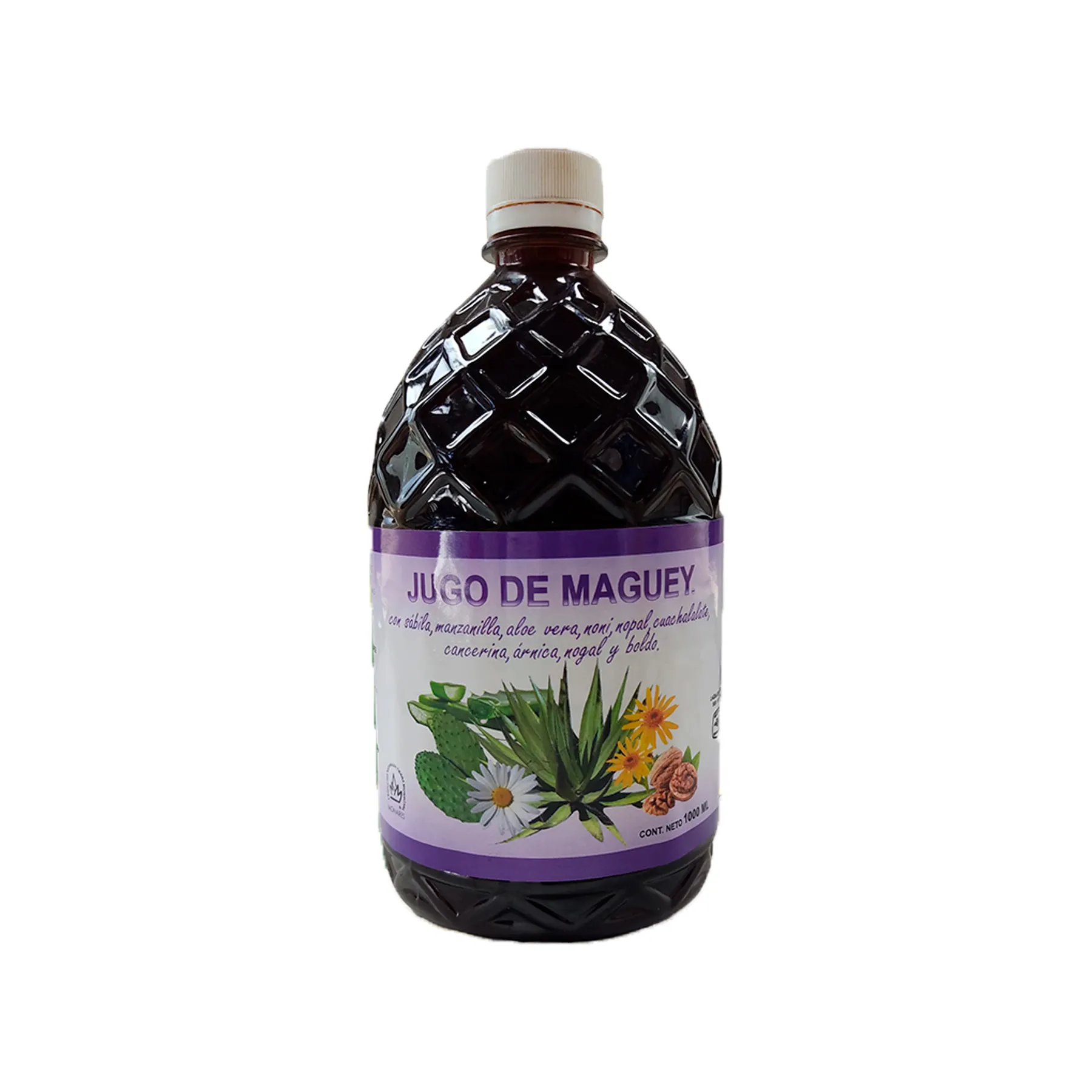 Jugo de Maguey 11 Plantas | Sábila, Noni, Manzanilla y Más | Verde Santo